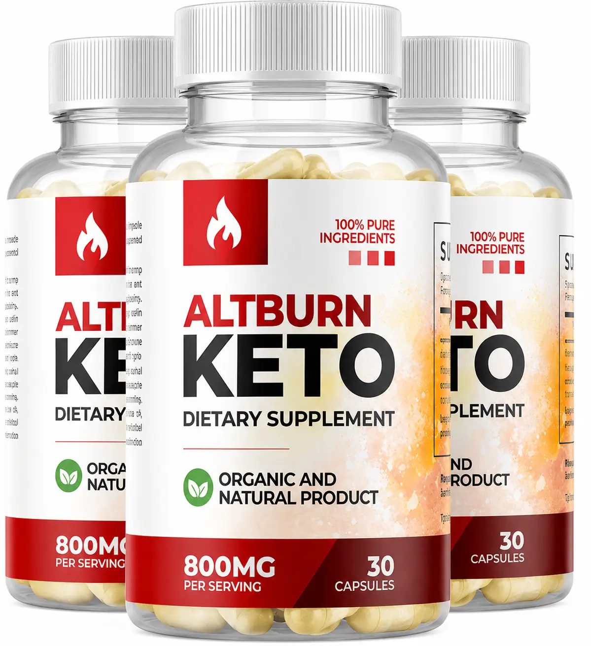 Three bottle AltBurn Keto package